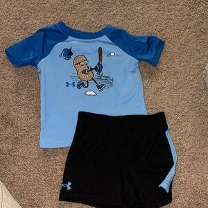 Under Armour Blue and Black Kids' Baseball Set
